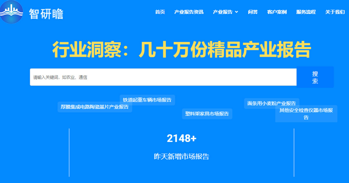 智研瞻行业报告网